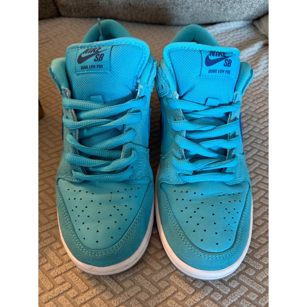 Nike SB Dunk Low Pro Blue Fury BQ6817-400 Mens Blue Suede Skate Shoes